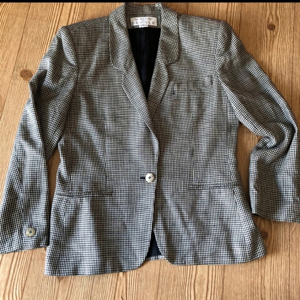 Saville houndstooth blazer sz 10